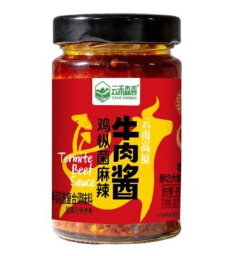 鸡枞菌麻辣牛肉酱
