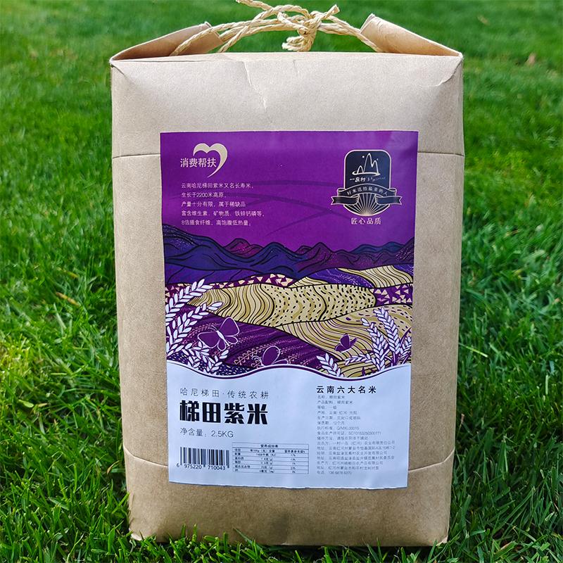 云南元阳梯田紫米