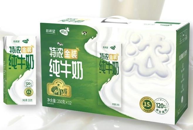 新希望(蝶泉) 苗条砖 金装特浓纯牛奶-2